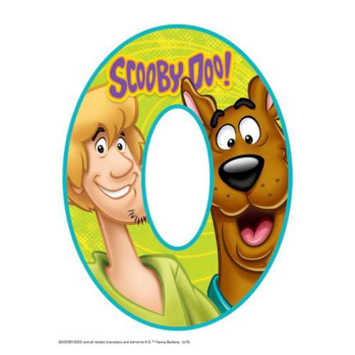 Scooby Doo Number 0 Edible Icing Image - Click Image to Close